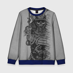 Свитшот детский Призрак Самурай, цвет: 3D-синий