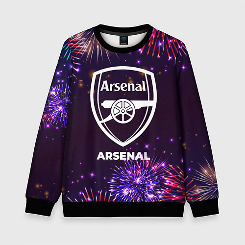 Детский свитшот Праздничный Arsenal / 3D-Черный – фото 1