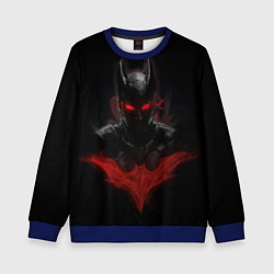 Свитшот детский Neon Batman in the dark, цвет: 3D-синий