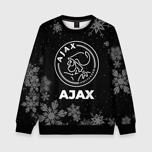 Детский свитшот Снежный Ajax / 3D-Черный – фото 1