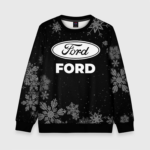 Детский свитшот Снежный Ford / 3D-Черный – фото 1