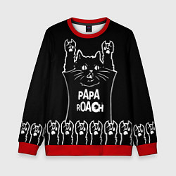 Детский свитшот Papa Roach: cat rock