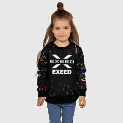 Свитшот детский Exeed конфети, цвет: 3D-черный — фото 2