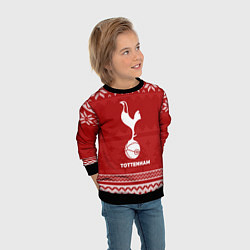 Свитшот детский Новогодний Tottenham, цвет: 3D-черный — фото 2
