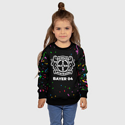 Свитшот детский Bayer 04 конфети, цвет: 3D-черный — фото 2