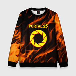 Детский свитшот Portal flame steel