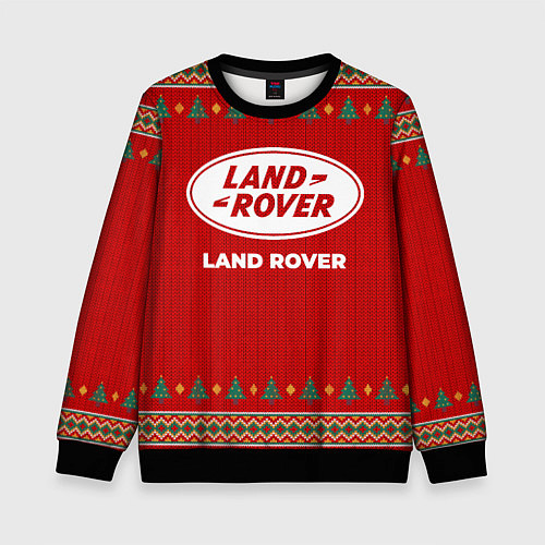 Детский свитшот Land Rover new year / 3D-Черный – фото 1