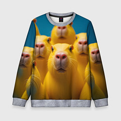 Детский свитшот Желтые капибары