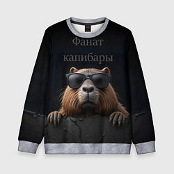 Детский свитшот Фанат капибары