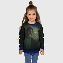 Свитшот детский Извне тук-тук, цвет: 3D-синий — фото 2