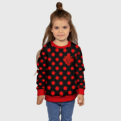 Свитшот детский Bullet for my valentine pattern, цвет: 3D-красный — фото 2
