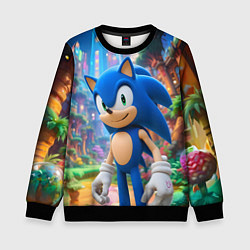 Детский свитшот Sonic красочный мир