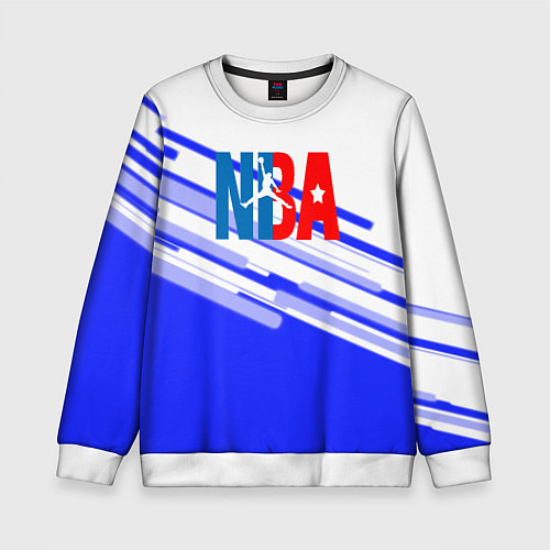 Детский свитшот NBA geometry steel / 3D-Белый – фото 1