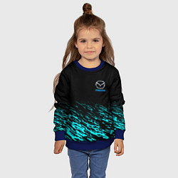 Свитшот детский Mazda голубые краски, цвет: 3D-синий — фото 2