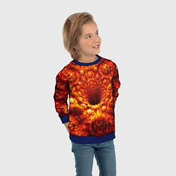 Свитшот детский Фрактал абстракция, цвет: 3D-синий — фото 2