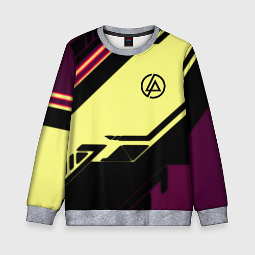 Детский свитшот Linkin park geometry steel / 3D-Меланж – фото 1