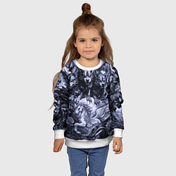 Свитшот детский Мифические существа с стиле тату, цвет: 3D-белый — фото 2