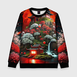 Детский свитшот Японская гора природа