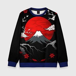 Детский свитшот Японский вулкан