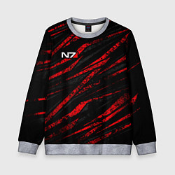 Свитшот детский N7 - красный камуфляж, цвет: 3D-меланж