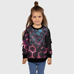 Свитшот детский Киберсоты, цвет: 3D-черный — фото 2