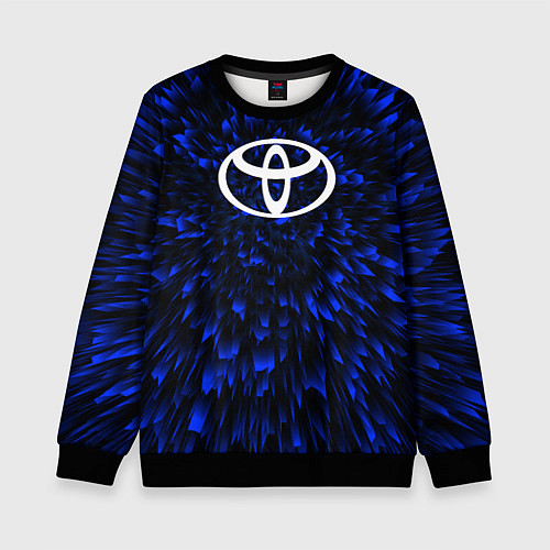 Детский свитшот Toyota blue energy / 3D-Черный – фото 1