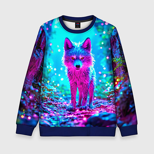 Детский свитшот Сказочный волчок / 3D-Синий – фото 1