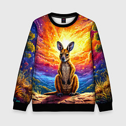 Детский свитшот Кенгуру в космосе