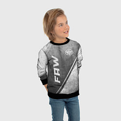 Свитшот детский FAW - grey gradient вертикально, цвет: 3D-черный — фото 2