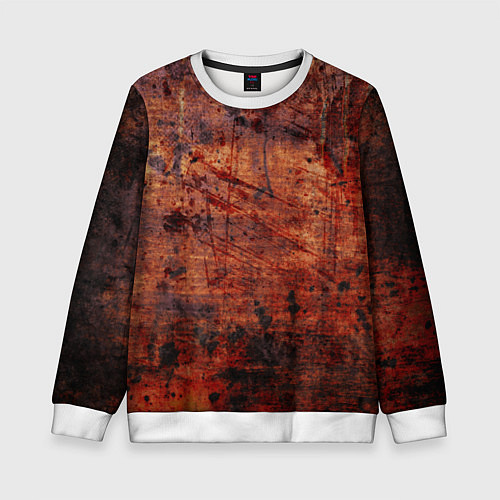 Детский свитшот Абстракция - rusty mood / 3D-Белый – фото 1
