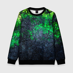 Свитшот детский Абстракция - acid web, цвет: 3D-черный