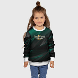 Свитшот детский Kingdom Come Deliverance 2 green black, цвет: 3D-белый — фото 2