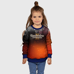 Свитшот детский Kingdom Come Deliverance 2 logo, цвет: 3D-синий — фото 2