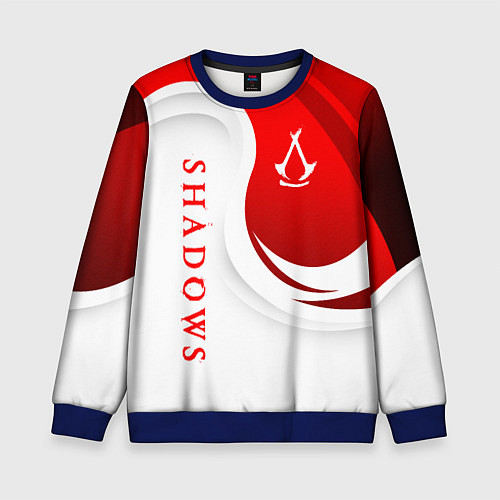 Детский свитшот Assassins creed - shadows / 3D-Синий – фото 1