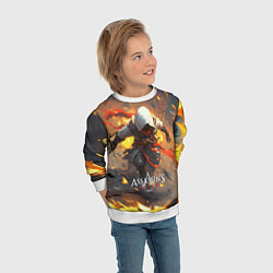 Свитшот детский Assassins Creed, цвет: 3D-белый — фото 2