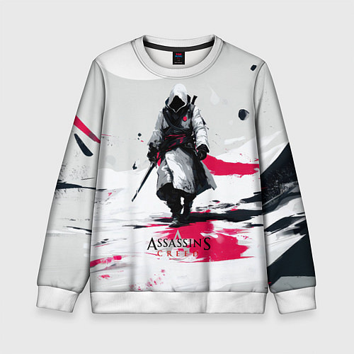 Детский свитшот Assassins Creed ninja / 3D-Белый – фото 1