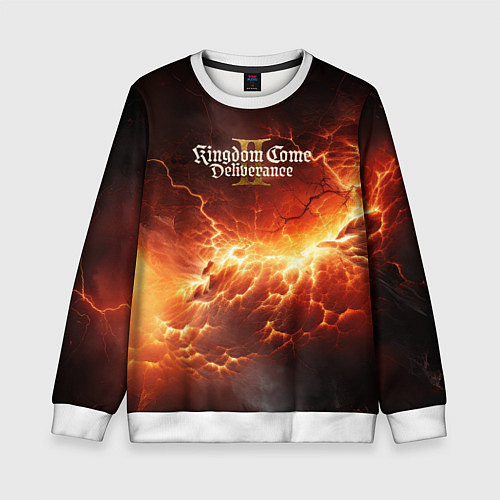 Детский свитшот Kingdom Come Deliverance 2 logo / 3D-Белый – фото 1