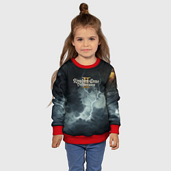 Свитшот детский Kingdom Come Deliverance 2 логотип игры, цвет: 3D-красный — фото 2