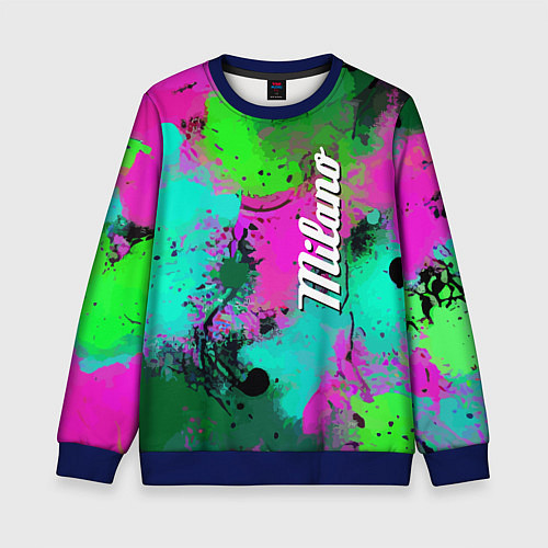 Детский свитшот Color impression - abstraction / 3D-Синий – фото 1