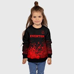 Свитшот детский Everton - red gradient посередине, цвет: 3D-черный — фото 2