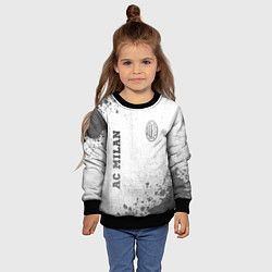 Свитшот детский AC Milan - white gradient вертикально, цвет: 3D-черный — фото 2