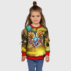 Свитшот детский Sonic and Shadow battle in space - movie, цвет: 3D-красный — фото 2