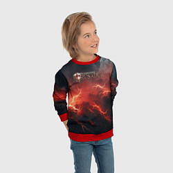 Свитшот детский Stronghold сrusader молния крестоносца, цвет: 3D-красный — фото 2