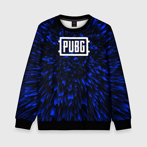 Детский свитшот PUBG blue energy / 3D-Черный – фото 1