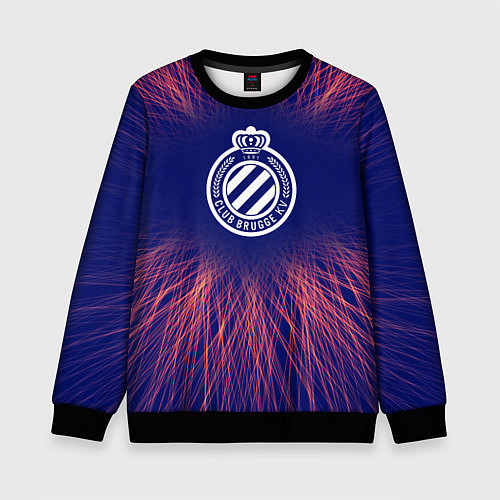 Детский свитшот Club Brugge red energy / 3D-Черный – фото 1