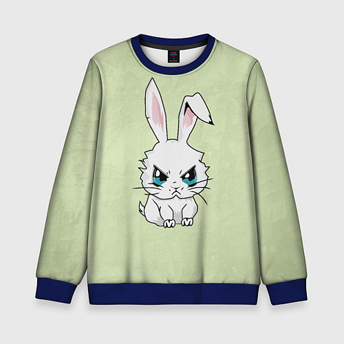 Детский свитшот Злой кролик 2025 / 3D-Синий – фото 1