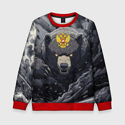 Детский свитшот Защитник славянских земель - медведь