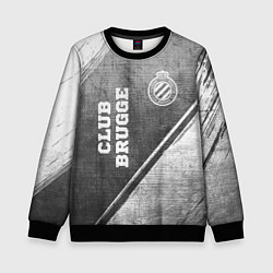 Свитшот детский Club Brugge - grey gradient вертикально, цвет: 3D-черный