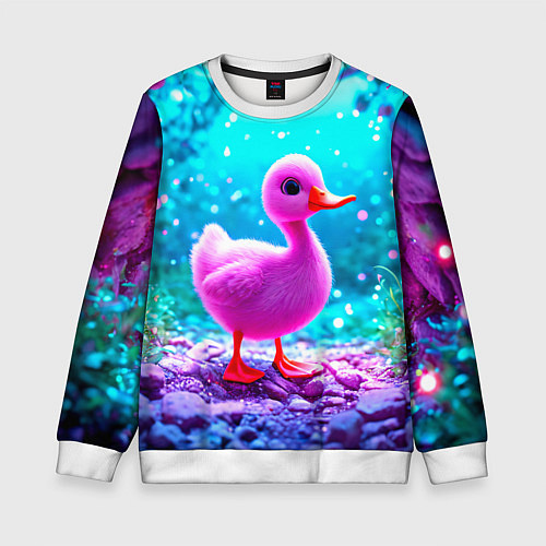 Детский свитшот Утеночек / 3D-Белый – фото 1