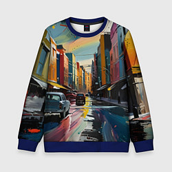 Детский свитшот Улица в стиле экспрессионизм